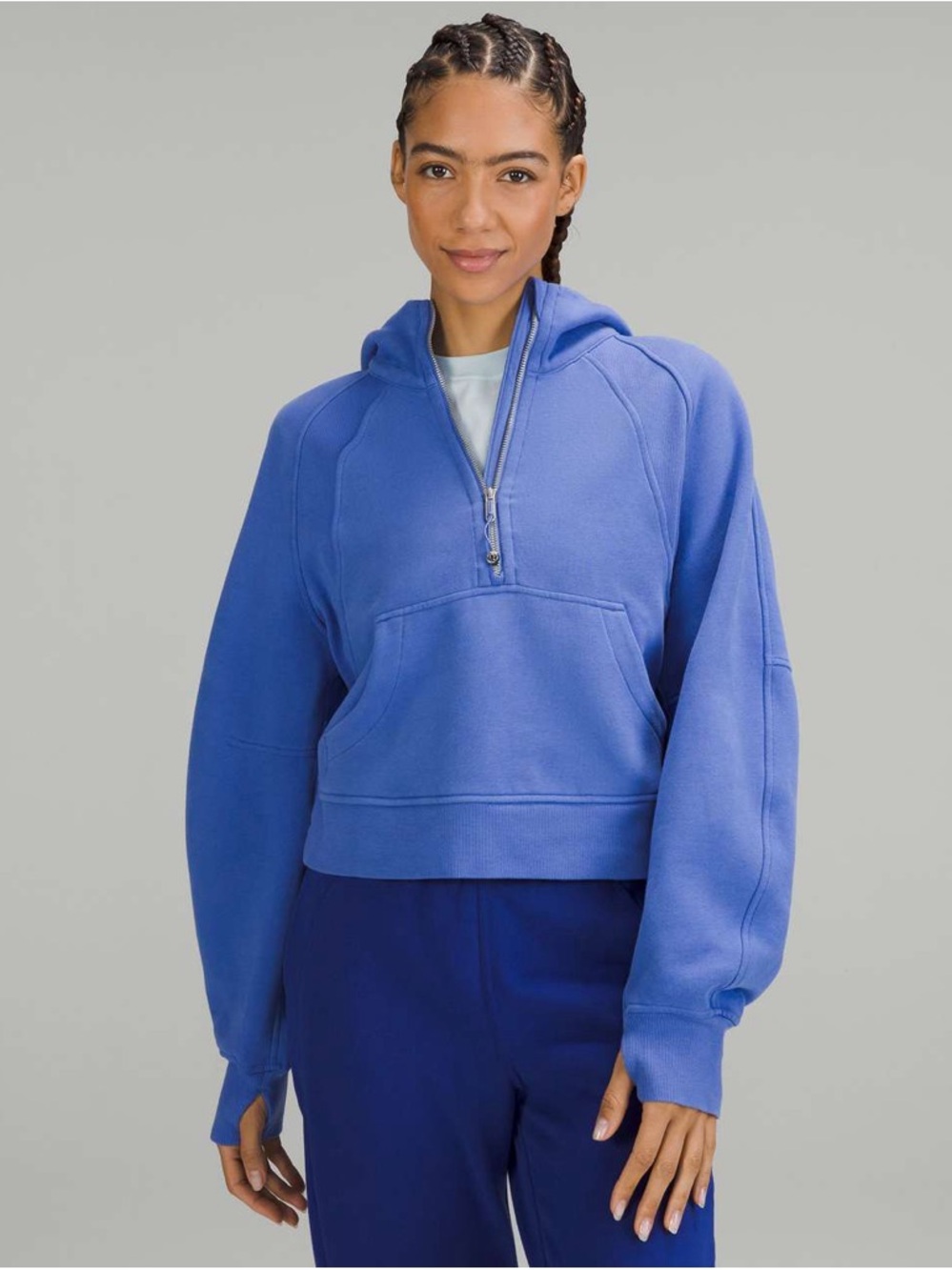 Lululemon Scuba Half Zip Hoodie Blue (Wild Indigo) XS/S